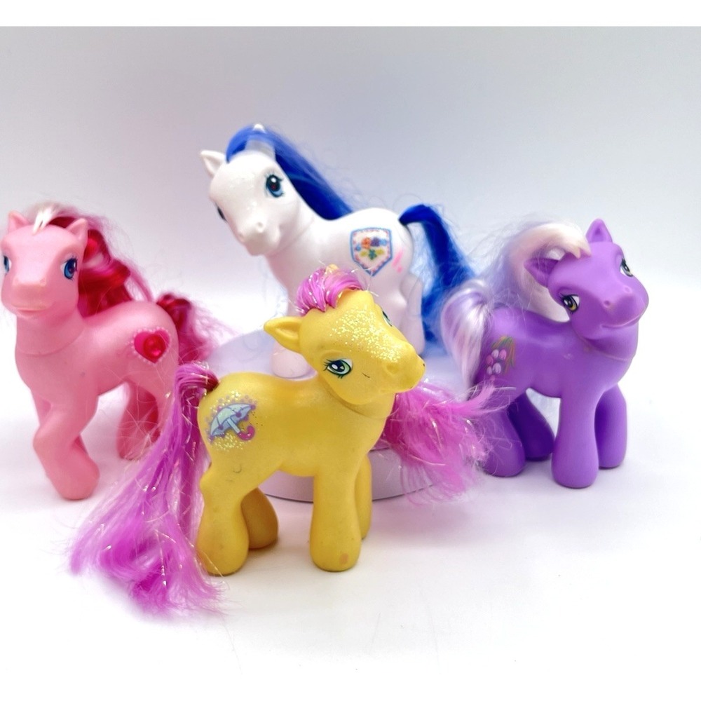 My Little Pony G3 Lot of 4 Wysteria Merriweather Valenshy Hasbro MLP VTG